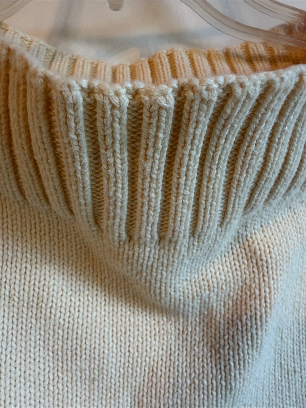 St. John's Bay Cream Ribbed Knit Vest - Picture 3 of 5